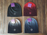 Gorro Marron y fusha  Beanie Eggplant Dip Dye