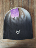 Gorro Negro con Gris  Beanie Black Dip Dye